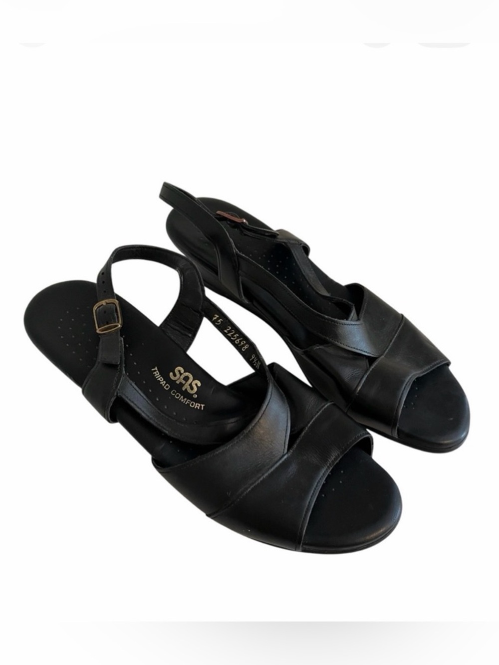 SAS Black Tripad Comfort Sandals 9.5N NEW